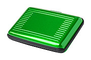 Hliníkový obal na karty s RFID ochranou, zelený