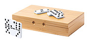 Hra domino v bambusové krabici