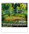 Impressionism 2025, nástěnný kalendář, prodloužená záda
