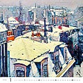 Impressionism 2025, nástěnný kalendář, prodloužená záda
