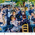 Impressionism 2025, nástěnný kalendář, prodloužená záda
