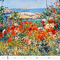 Impressionism 2025, nástěnný kalendář, prodloužená záda