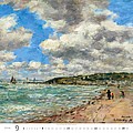 Impressionism 2025, nástěnný kalendář, prodloužená záda