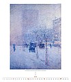 Impressionism 2026, nástěnný kalendář, prodloužená záda
