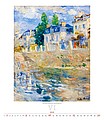Impressionism 2026, nástěnný kalendář, prodloužená záda