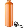 Jednoplášťová láhev s karabinou, objem 770 ml, světle oranžová