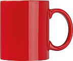 Keramický hrnek 300ml, uvnitř bílý, z venku červený