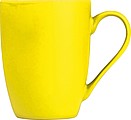 Keramický hrnek, 300ml, uvnitř bílý, z venku žlutý