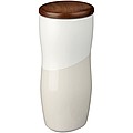 Keramický hrnek s dvojitou stěnou, objem 370 ml, bílá