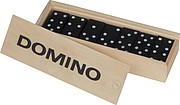Klasická hra domino v dřevěné krabičce