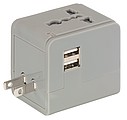 KLOVER Cestovní adaptér s přepínačem pro UK, Evropu, USA, Austrálii a Asii