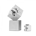 Kovové 3D puzzle jako těžítko, stříbrná