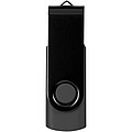 Kovový USB Rotate, 4 GB, černá, cena na vyžádání