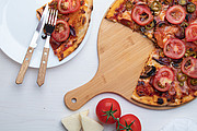 Krájecí prkénko z bambusu na pizzu