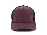 Kšiltovka ve stylu snapback, se síťovinou v zadní části, vínová