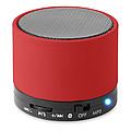 Kulatý bluetooth reproduktor, červený