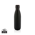 Láhev na pití, 500ml, recyklovaná nerezová ocel, černá
