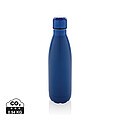 Láhev na pití, 500ml, recyklovaná nerezová ocel, modrá