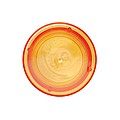 Láhev na pití z RPET, 600ml, transparentní s oranžovým víčkem