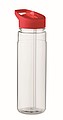 Láhev na pití z RPET, 650ml, červené víčko