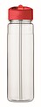Láhev na pití z RPET, 650ml, červené víčko