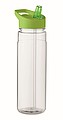 Láhev na pití z RPET, 650ml, světle zelené víčko