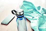 Láhev na pití z RPET, 780ml, transparentní světle modrá