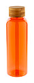 Láhev na pití z RPET s bambusovým víčkem, 500ml, oranžová