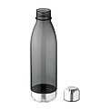 Láhev na pití z tritanu s nerezovým pítkem a spodní částí, objem 600 ml, transparentní zelená