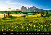 Landscapes 2026, nástěnný kalendář, prodloužená záda