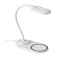 LATAKA Stolní lampa s LED světly a 10W bezdrátovou nabíječkou, bílá