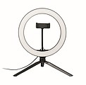 LED kruhové světlo 26cm, černá