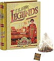 LEGETA Černé porcované čaje Basilur Legends Tower of London, plech pyramidové sáčky 5 x 2 g