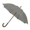 LUGO Elegantní větruodolný deštník se zahnutou rukojetí, průměr 102 cm, šedá
