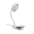 LUISO Stolní ventilátor se 3 nastavitelnými rychlostmi a 10W bezdrátovou nabíječkou