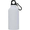 Matová sportovní láhev Oregon 400 ml s karabinkou, bílá