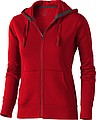 Mikina ELEVATE ARORA HOODED FULL ZIP LADIES SWEATER červená L