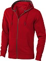 Mikina ELEVATE ARORA HOODED FULL ZIP SWEATER červená M