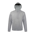 Mikina s kapucí SOLS SNAKE, šedý melír, 3XL