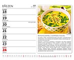 MiniMax Česká kuchyně 2026, stolní kalendář