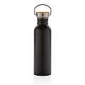 Moderní hliníková láhev na vodu, objem 700ml, černá
