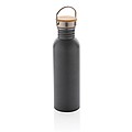 Moderní hliníková láhev na vodu, objem 700ml, tmavě šedá
