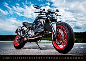 Motorbikes 2026, nástěnný kalendář, prodloužená záda