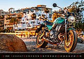 Motorbikes 2026, nástěnný kalendář, prodloužená záda