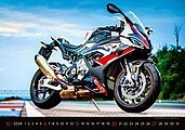 Motorbikes 2026, nástěnný kalendář, prodloužená záda
