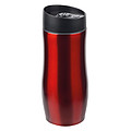 MULAZZO Nerezový termohrnek 380ml s černým plastovým víčkem, červený