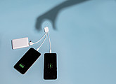 Nabíjecí kabel 6 v 1 s antimikrobiální ochranou, bílá