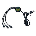Nabíjecí kabel 6 v 1 z RCS recyklovaného plastu a TPE