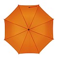 NARSIOL Automatický deštník s dřevěnou holí, oranžová
