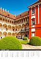 Naše hrady a zámky 2026, nástěnný kalendář, prodloužená záda